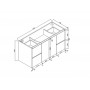 Avalon-1200 Wall Hung Vanity Cabinet Only Avalon-1200 Wall Hung Vanity Cabinet Only